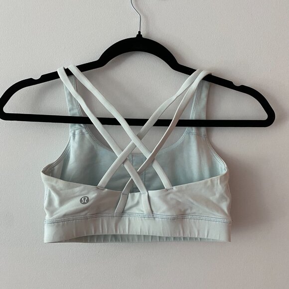 Lululemon Energy Bra Ice Milk Blue Size 4 - Picture 2 of 3